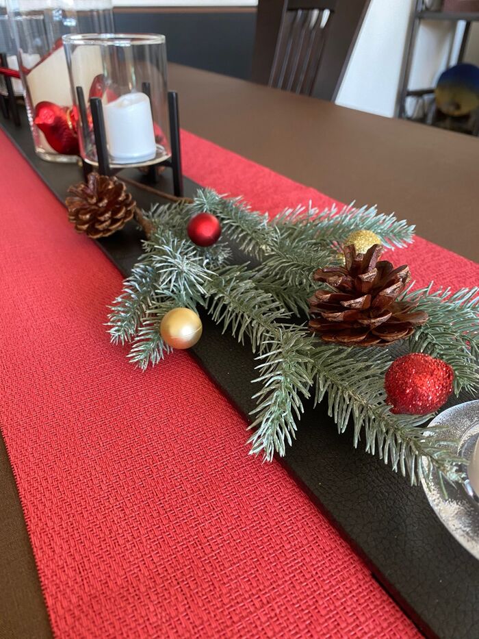 ダイソー商品プラスαでクリスマステーブル♪