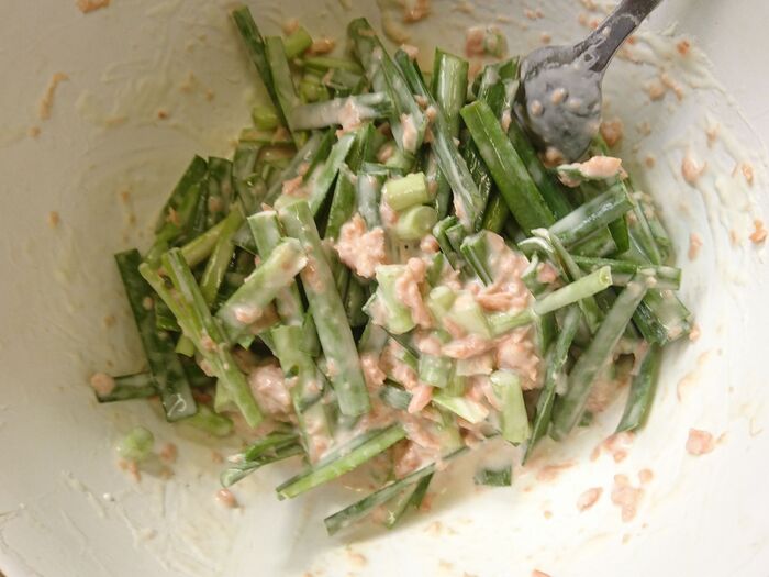 味付けは鮭フレーク