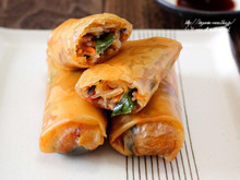 具だくさん、本格春巻き。~基本の中華~