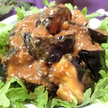 レンジで5分、失敗知らず☆ なすのコチュ味噌蒸し