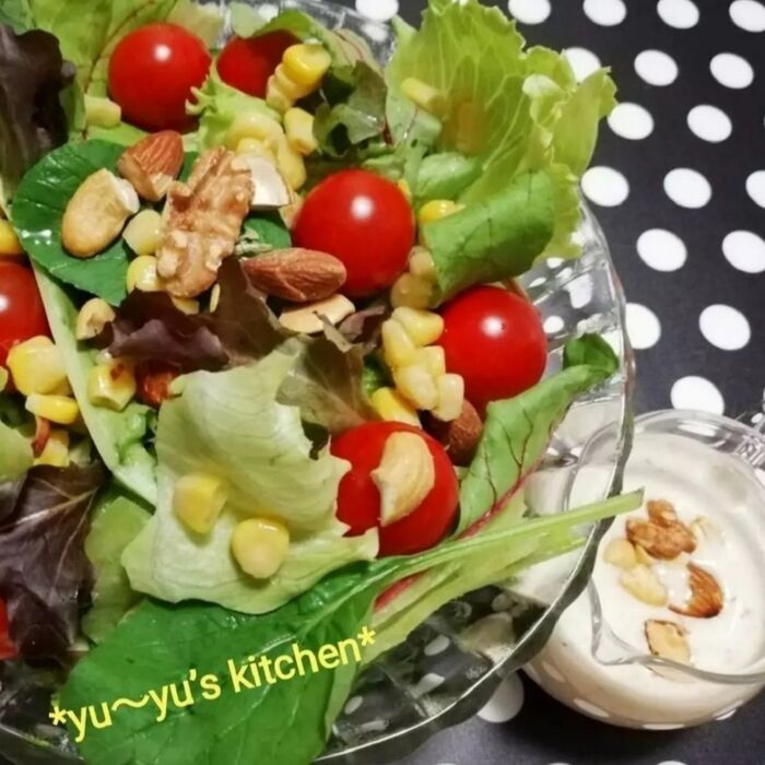 栄養価が高い✧ナッツドレッシング♡美肌効果✧受験勉強時にも♪是非♡