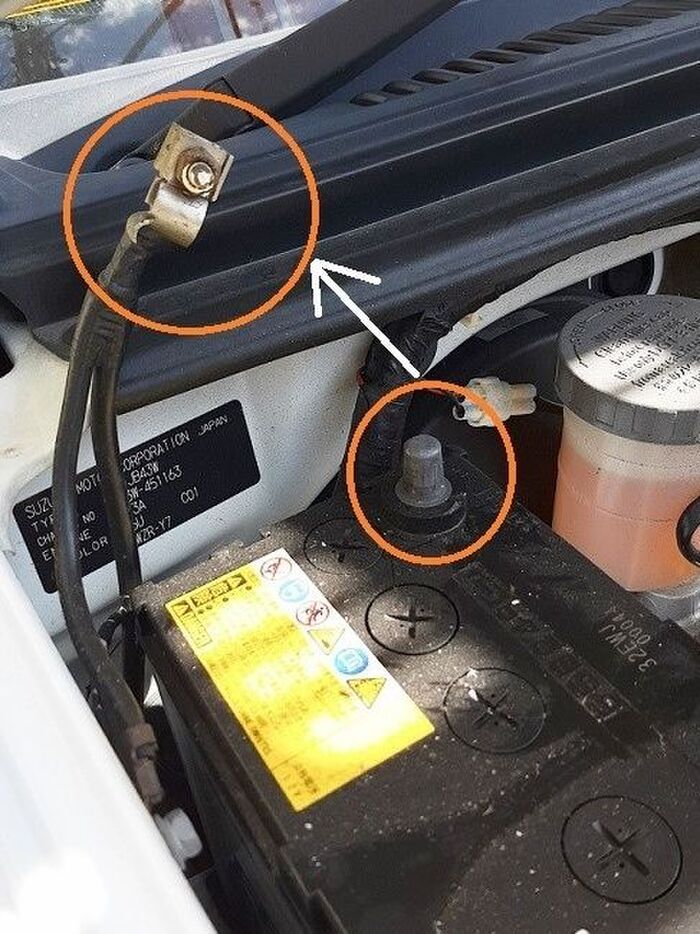 車のバッテリー交換