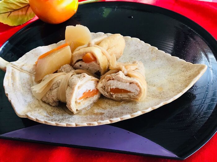 鶏胸肉の信田巻き