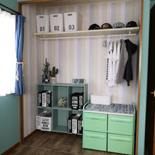 クローゼットの扉を撤去!秘密基地みたいと喜んでくれた