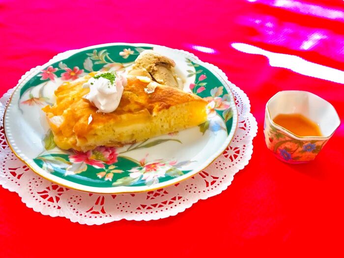 フライパンでアップルケーキ ふわふわ・バター&りんごの香りでGood-job