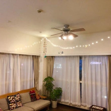 ダイソーのライト¥300がた〜っぷり6.5m!!!