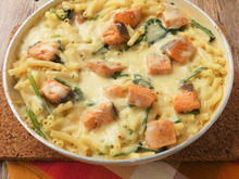 フライパン1つ★鮭とほうれん草のクリームグラタン