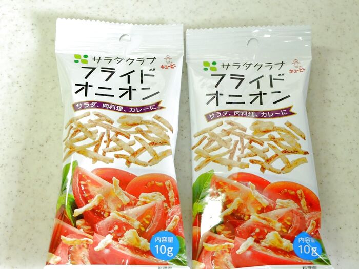 フライドオニオンを加えて混ぜ、とろみが出てきたら火を止める