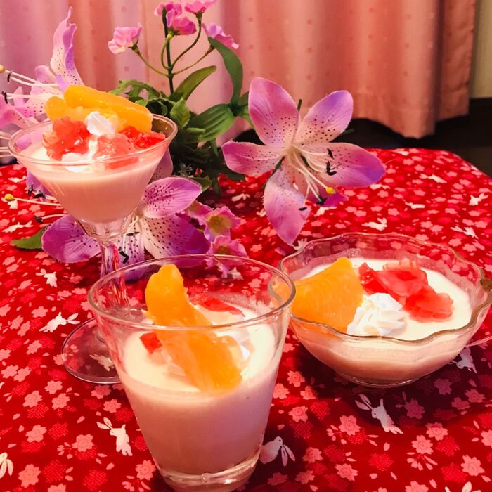 ミルミルクでカクテルゼリー リキュールでほろ酔い
