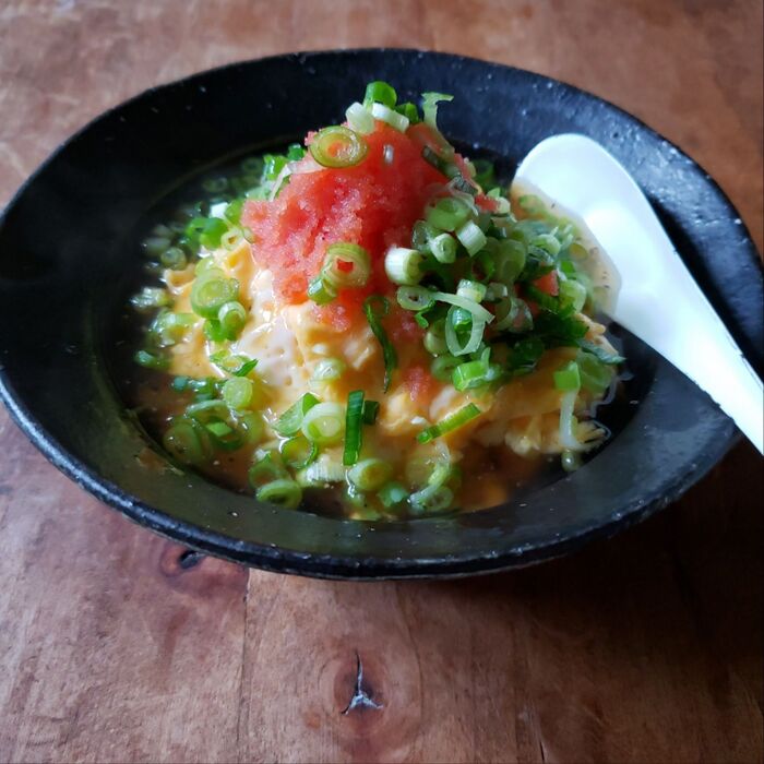 卵×あんかけメニュー。パパッと出来る明太天津飯。