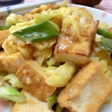 コクまろ~♪ キャベツと厚揚げのオイ味噌炒め