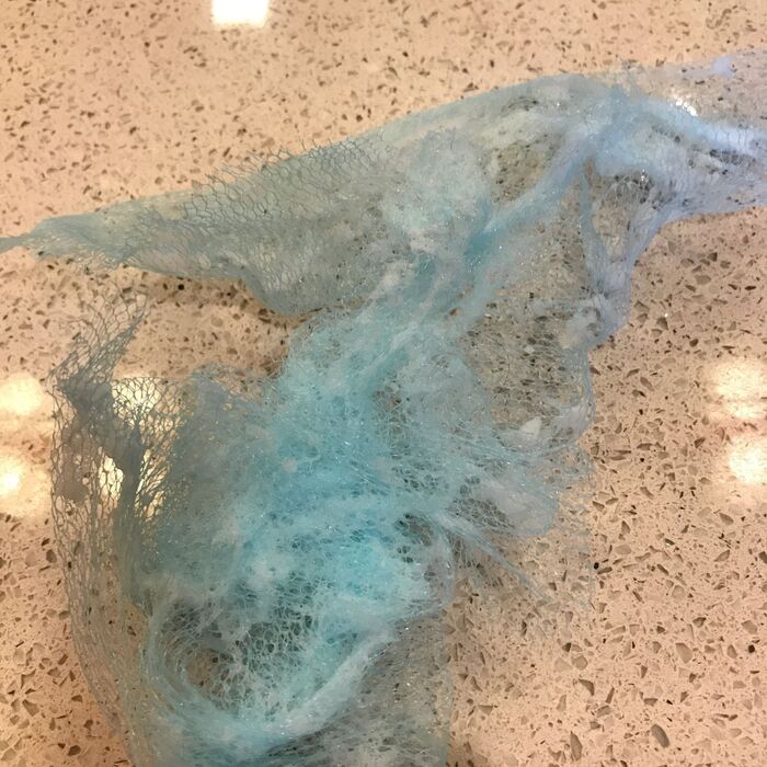 数日使った後、ネットを石鹸から外します。