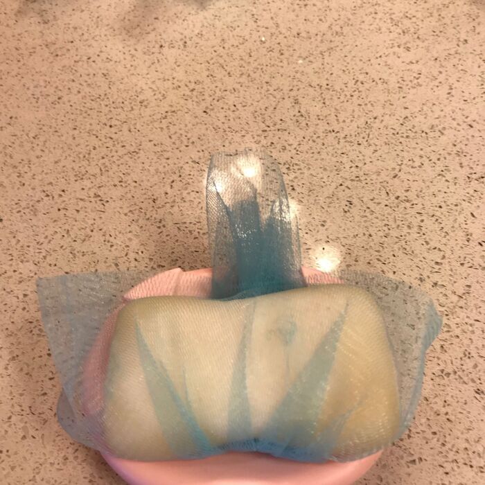 石鹸には新しいネットをかぶせましょう。