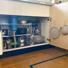 ニトリ・ダイソー商品で鍋類の収納