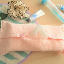 2か所縫うだけ!!ハンドタオルで簡単!!外箱のないティッシュケースの作り方