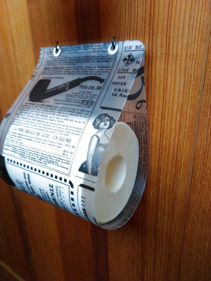 簡単100均DIY!ランチョンマットでトイレットペーパー収納!