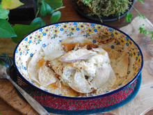 魚焼きグリルで餃子の皮のなんちゃってラザニア