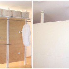 フレキシブルに活躍する!ディアウォールで仕切るクローゼット作り