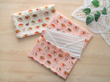 2か所縫うだけ!!ポケット2個付き!!1枚の布で作るマスクケース