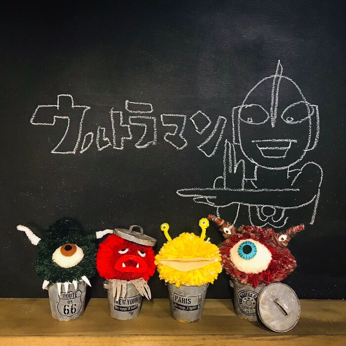 100均材料で作るポンポン毛糸2☆怪獣編!