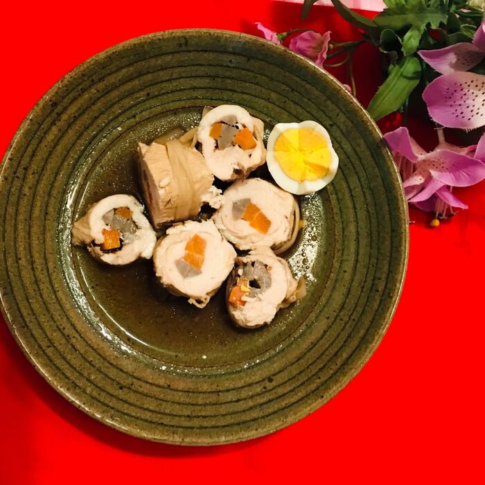 鶏胸肉の牛蒡巻き