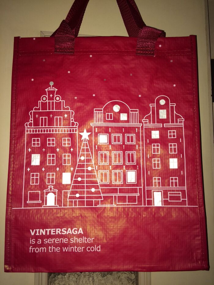 クリスマスグッズ*収納バッグも飾っちゃおう!