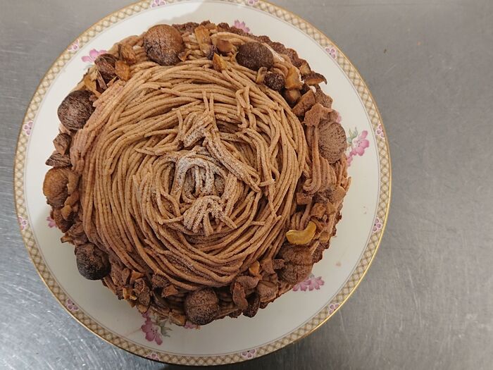 Tarte Montblanc  モンブランみたいな、栗とマロンとくりのタルト