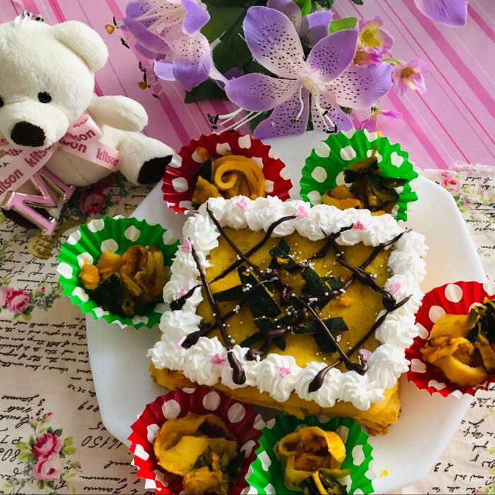 フライパン二つでなんちやってパンプキンミルクレープ