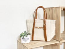 素材はDAISOだけ! ”ネーム入りクリアバッグ”