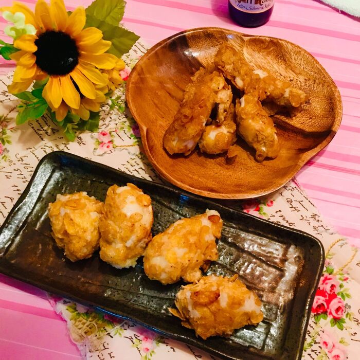 コーンフレーク揚げ 香ばしい〜