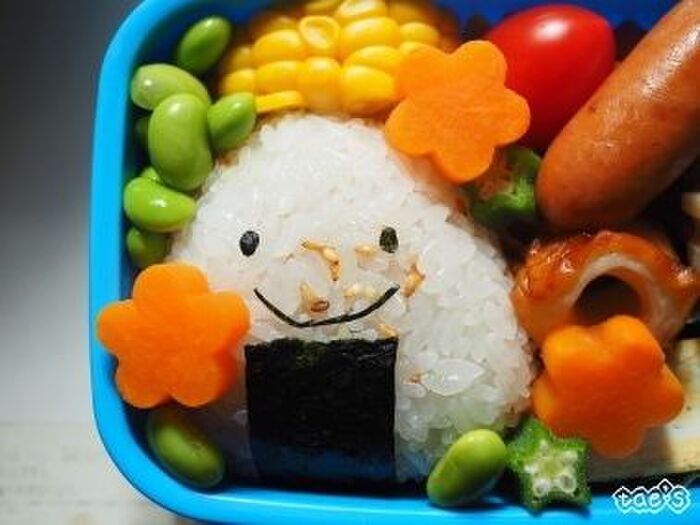 おにぎりを先に入れて配置を決める