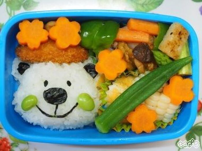 お花畑のくまさん弁当