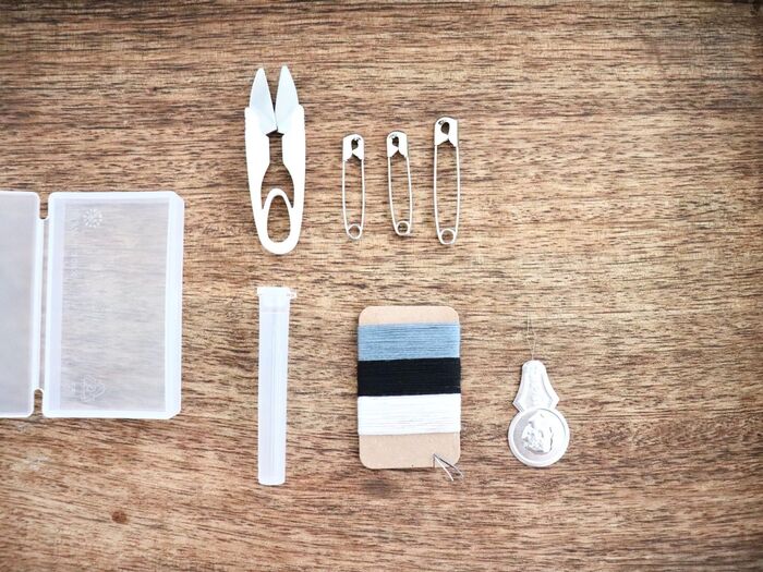 【無印良品】究極にミニマムなソーイングセット。たったこれだけで充分でした