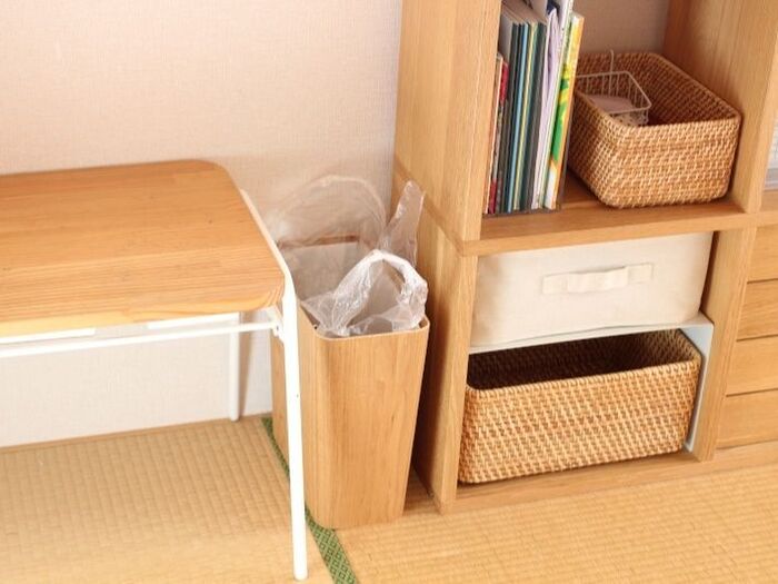 ゴミ袋が丸見えで生活感・・・