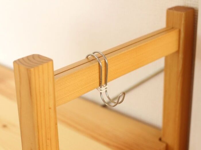 フックに輪ゴムをかけて完成!