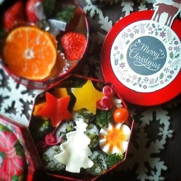 お弁当、開ける前からクリスマス!