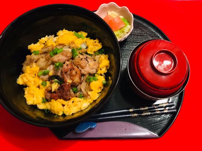 豚肉とごぼうのかき揚げ丼