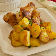 味付けは塩・胡椒だけ!カリカリが美味しい♪じゃがいも鶏手羽焼き