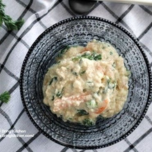 母直伝!しゅんぎくと柿の白和え