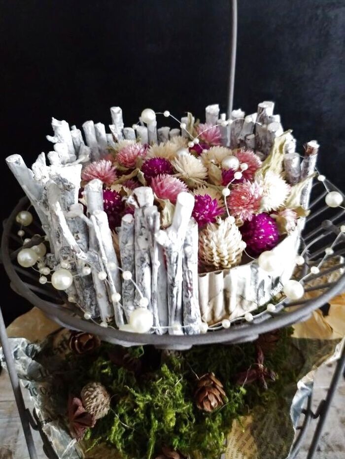 クリスマス雑貨を作ろう♪可愛い♡ or 大人シックどちらのケーキ🎂に?どちらのケーキ🎂も♡