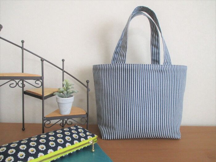 丸洗いできる!!しっかり仕立てのミニトートバッグの作り方