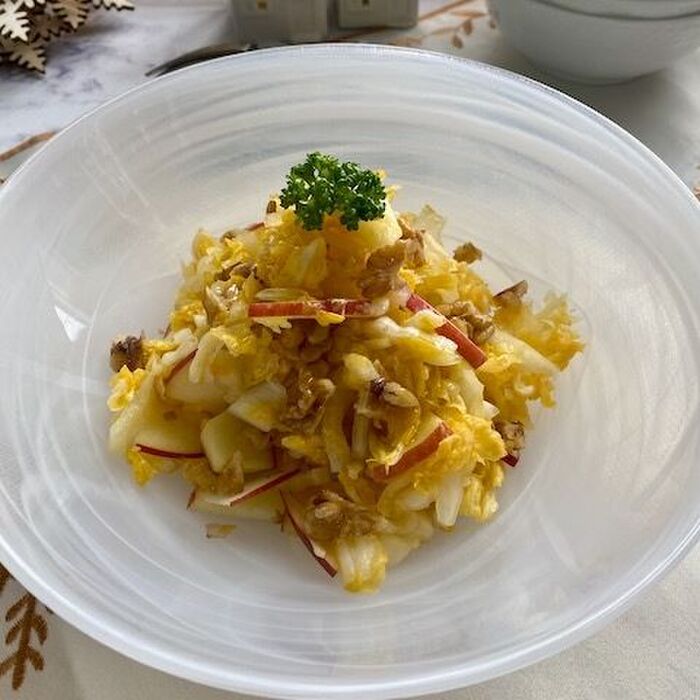 我が家の定番!オレンジ白菜とりんごのコールスロー