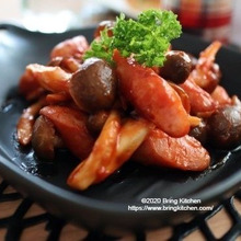 息子の好き嫌い問題と向き合う★しめじとウインナーのシナモンシュガー炒め