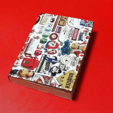 フライヤーを再利用 ブックカバーをハンドメイド