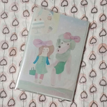 ポストカードをIN ブックカバーをハンドメイド