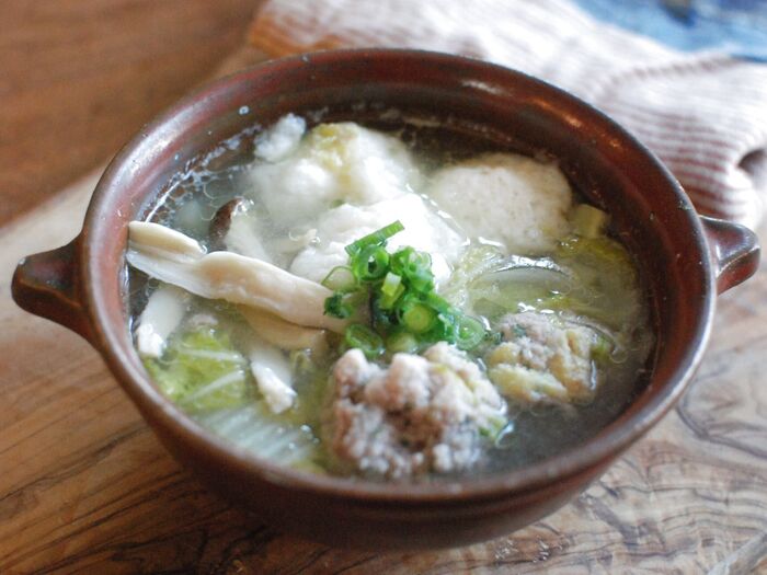 ふわとろ♥大和芋と肉団子の野菜スープ