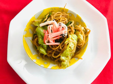 焼きソバには水ではなく我が家では?