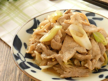 材料4つ★豚肉と長ねぎのマヨポン炒め