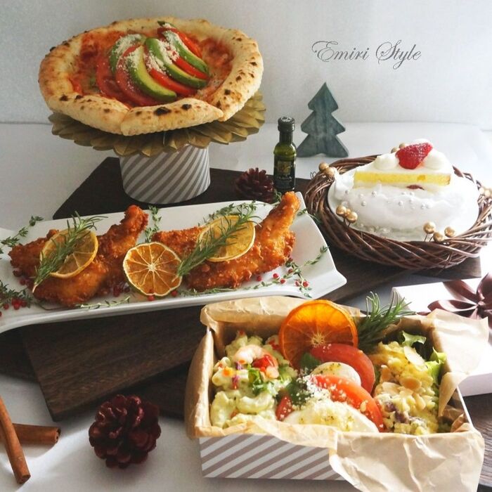 市販のお惣菜がごちそうに!①巣ごもりクリスマステーブルコーデ&盛り付け方