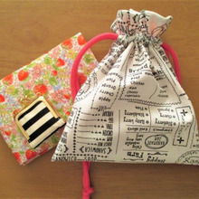 簡単!かわいい!!裏地付き巾着袋の作り方